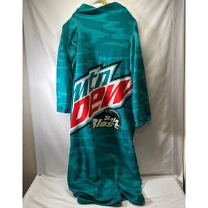 Baja Blast Snuggie Wearable Fleece Blanket Sleeves Mountain Dew 69x53 Taco Bell